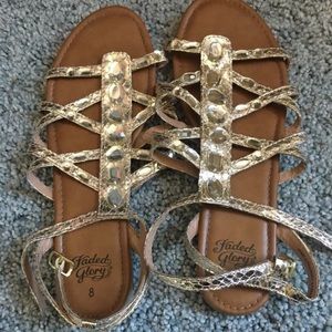 Gold Studded Sandals
